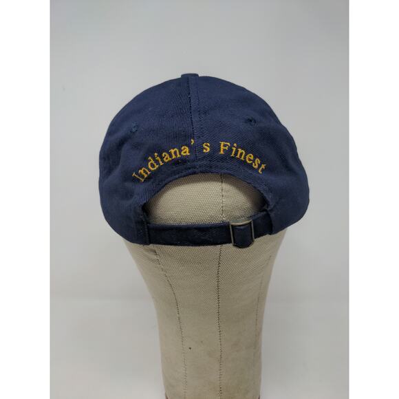 Indiana State Police ISP Alliance Slideback Hat Adjustable Blue Patch Logo - Picture 6 of 10